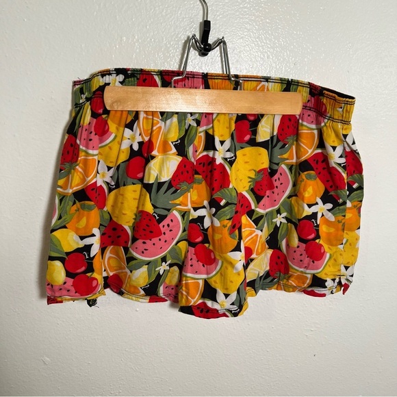 Victoria’s Secret PINK Sleepwear Boxer Shorts Black Fruit S - Picture 5 of 9